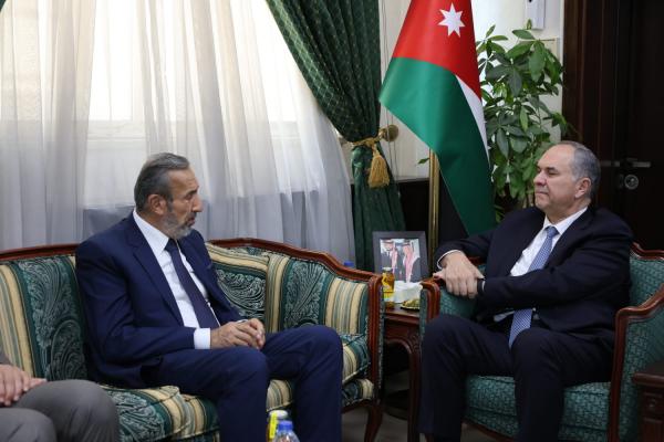 وزير العدل يستقبل نظيره الفلسطيني