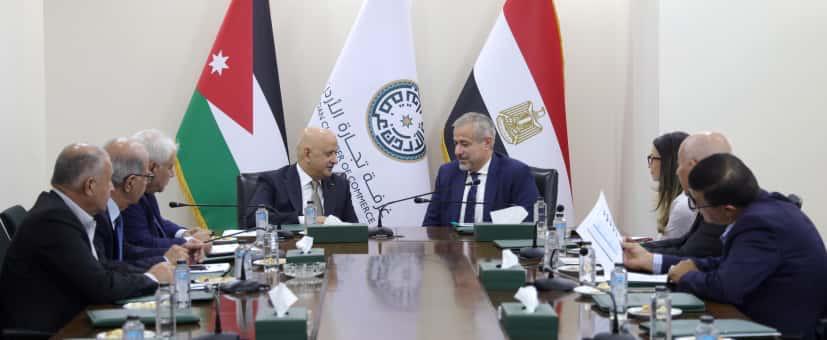 الحاج توفيق يدعو لأنشاء غرفة اقتصادية أردنية – مصرية مشتركة 