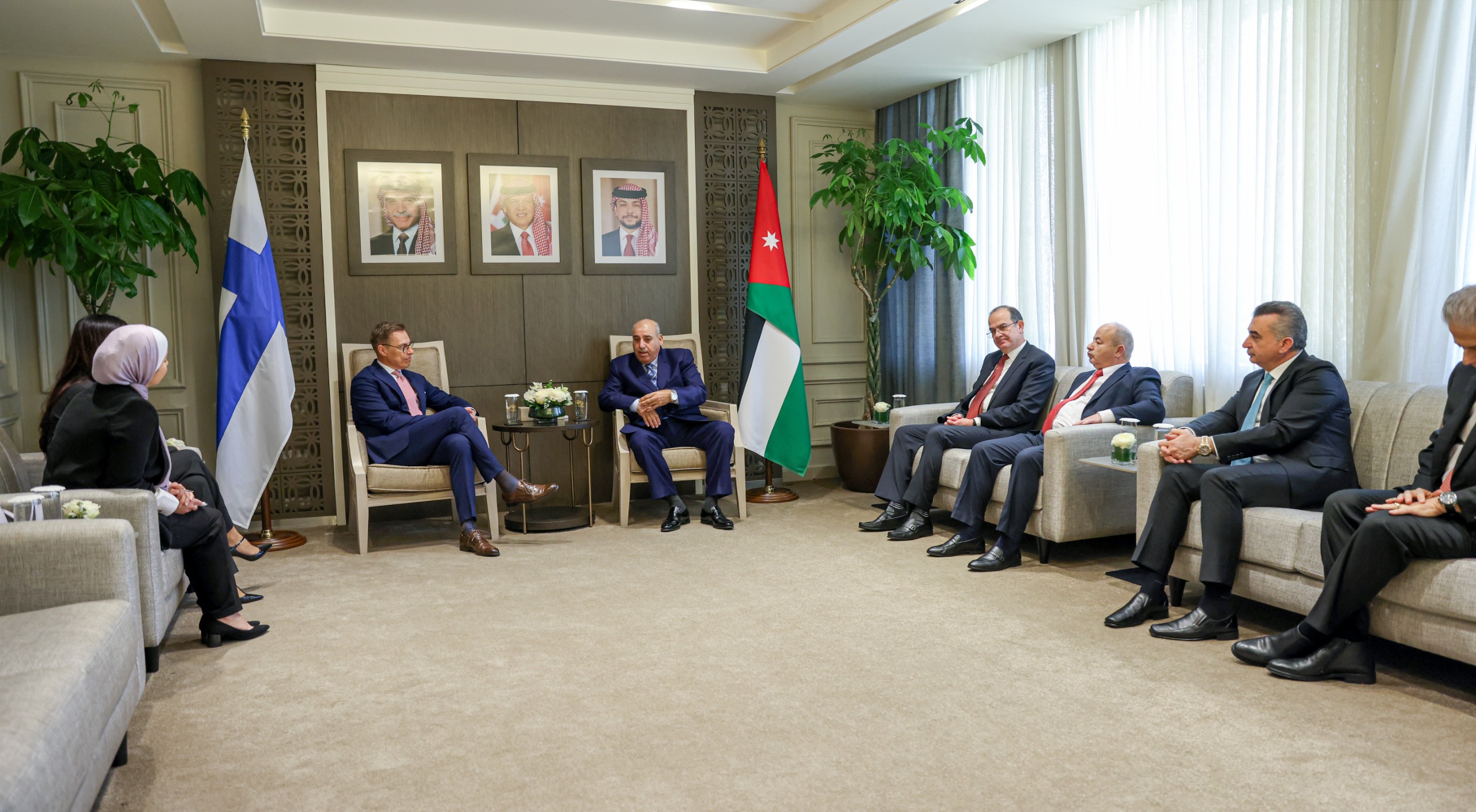 القاضي يستقبل الرئيس الفنلندي في مجلس النواب