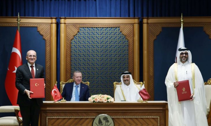 أمير قطر يستقبل الرئيس التركي في الدوحة 