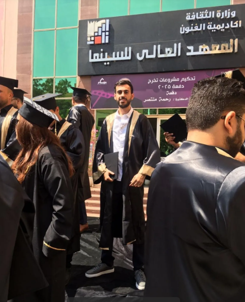 زيد السبايله يحصل على درجه البكالوريوس السينمائيه من القاهره