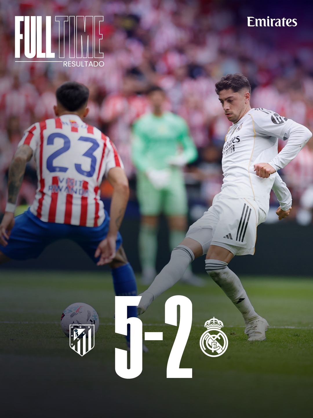 أتلتيكو مدريد يحسم الديربي بخماسية تاريخية أمام ريال مدريد