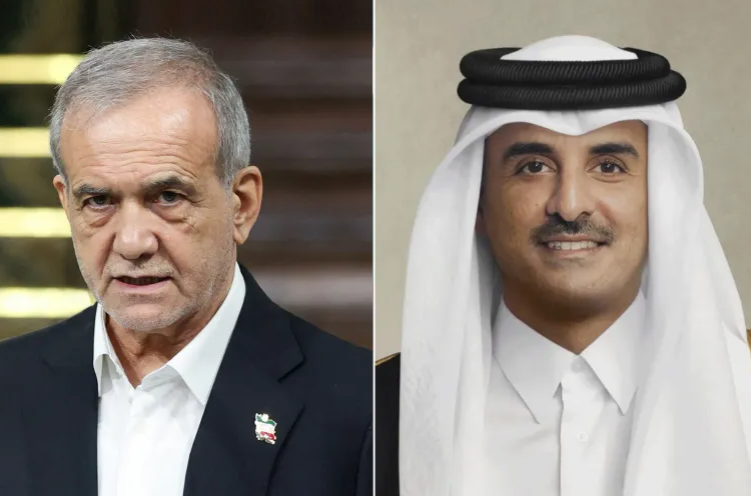 رئيس إيران لأمير قطر: نقدّر دعمكم ولم نستهدفكم بالهجوم