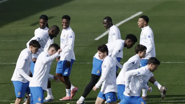 ما موقف مبابي؟ ..  7 غيابات عن مران الريال الأخير قبل موقعة مانشستر سيتي