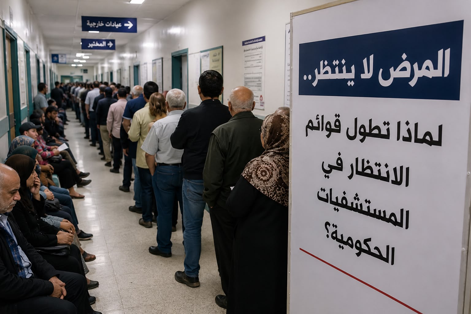 المرض لا ينتظر ..  لماذا تطول قوائم الانتظار في المستشفيات الحكومية؟