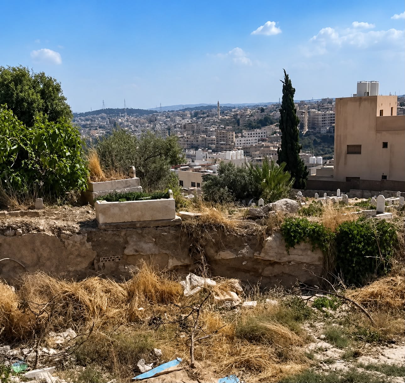 سور مقبرة الجويدة على حافة الخطر؟ سكان يطالبون بتحرك عاجل