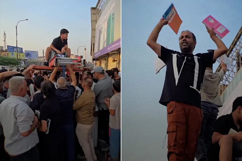حرمته الظروف من التعليم ..  شاب عراقي يوزع الكتب المدرسية مجانا في البصرة