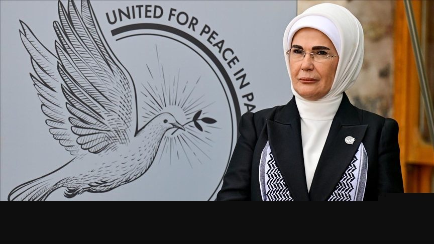 أمينة أردوغان توقع على بيان مشترك لـ"عدم حرمان أطفال غزة من التعليم"