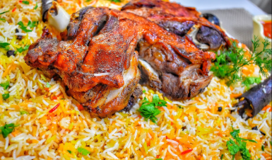 طريقة عمل مندي اللحم بالأرز البسمتي