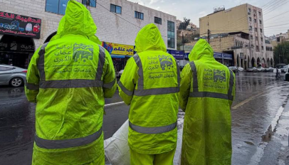 أمانة عمان تتعامل مع 96 ملاحظة منذ بدء المنخفض الجوي