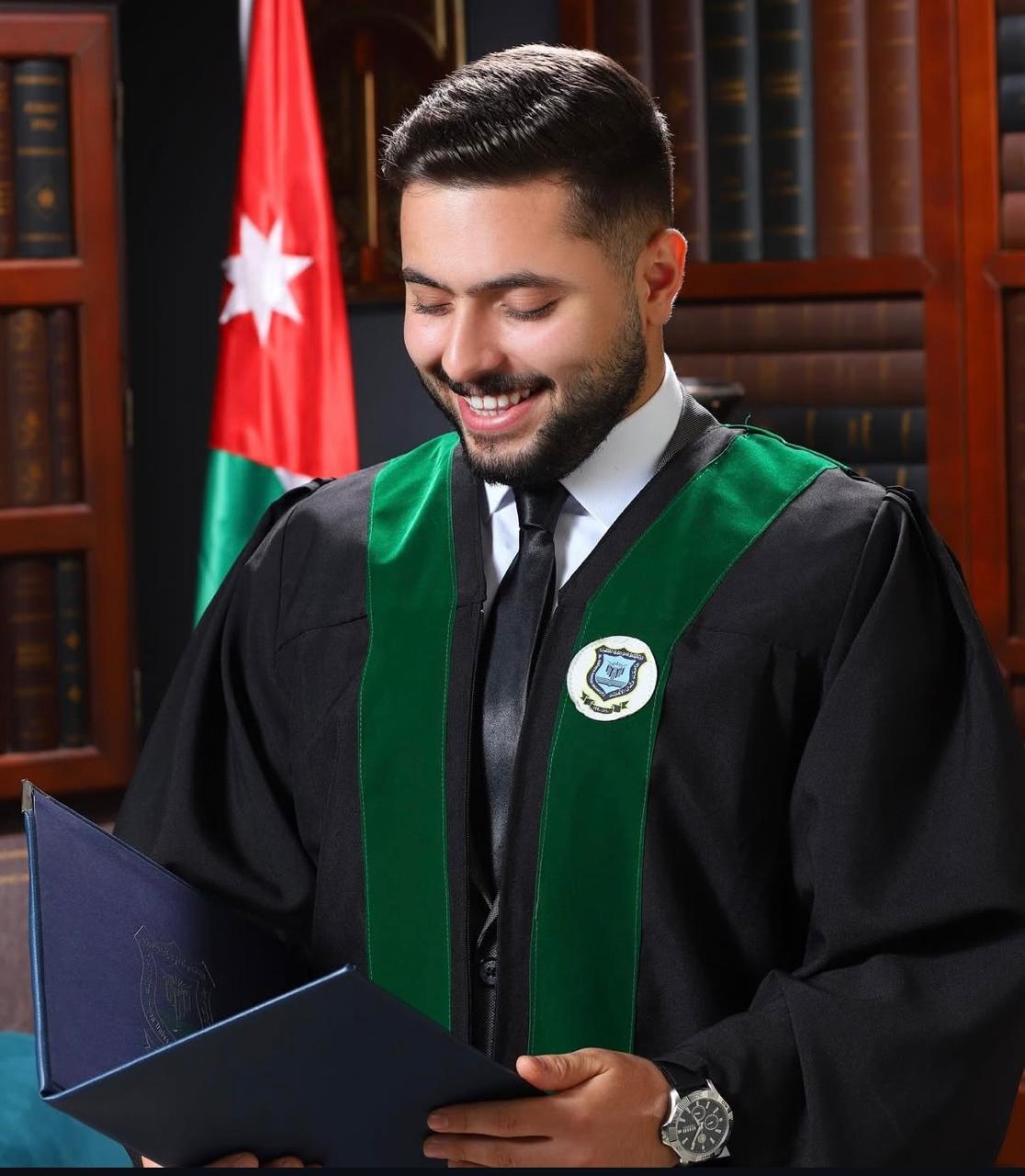 محمد سالم الزعبي  ..  مبارك الماجستير