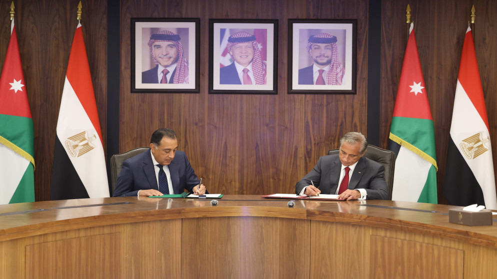 الأردن ومصر يوقعان 9 اتفاقيات ومذكرات تفاهم لتعزيز التعاون الثنائي