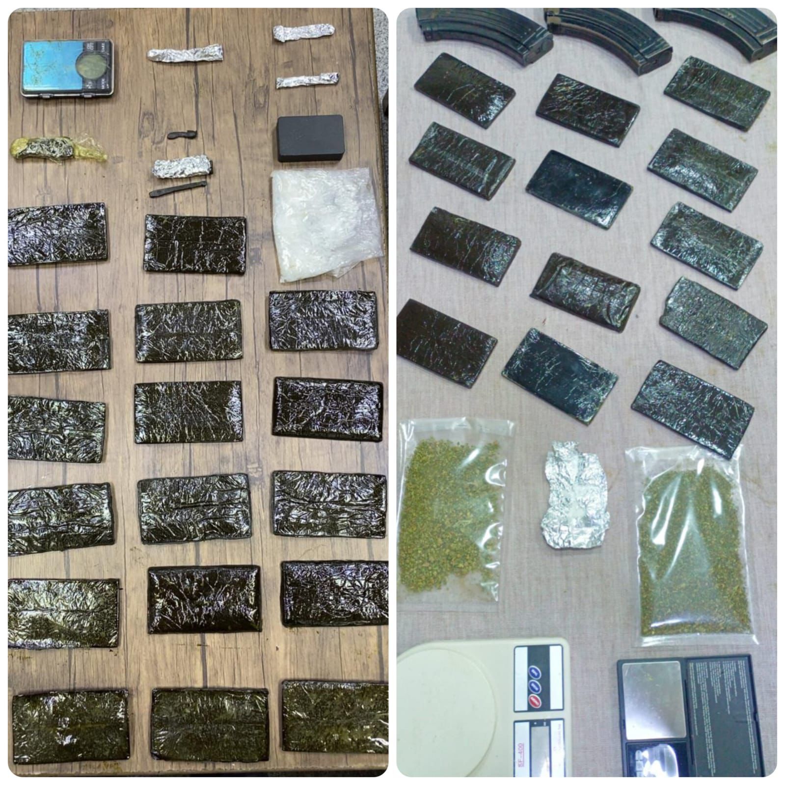  حملات أمنيّة واسعة ومداهمات لتجّار ومهربين ومروجين والقبض على 39 شخصاً 