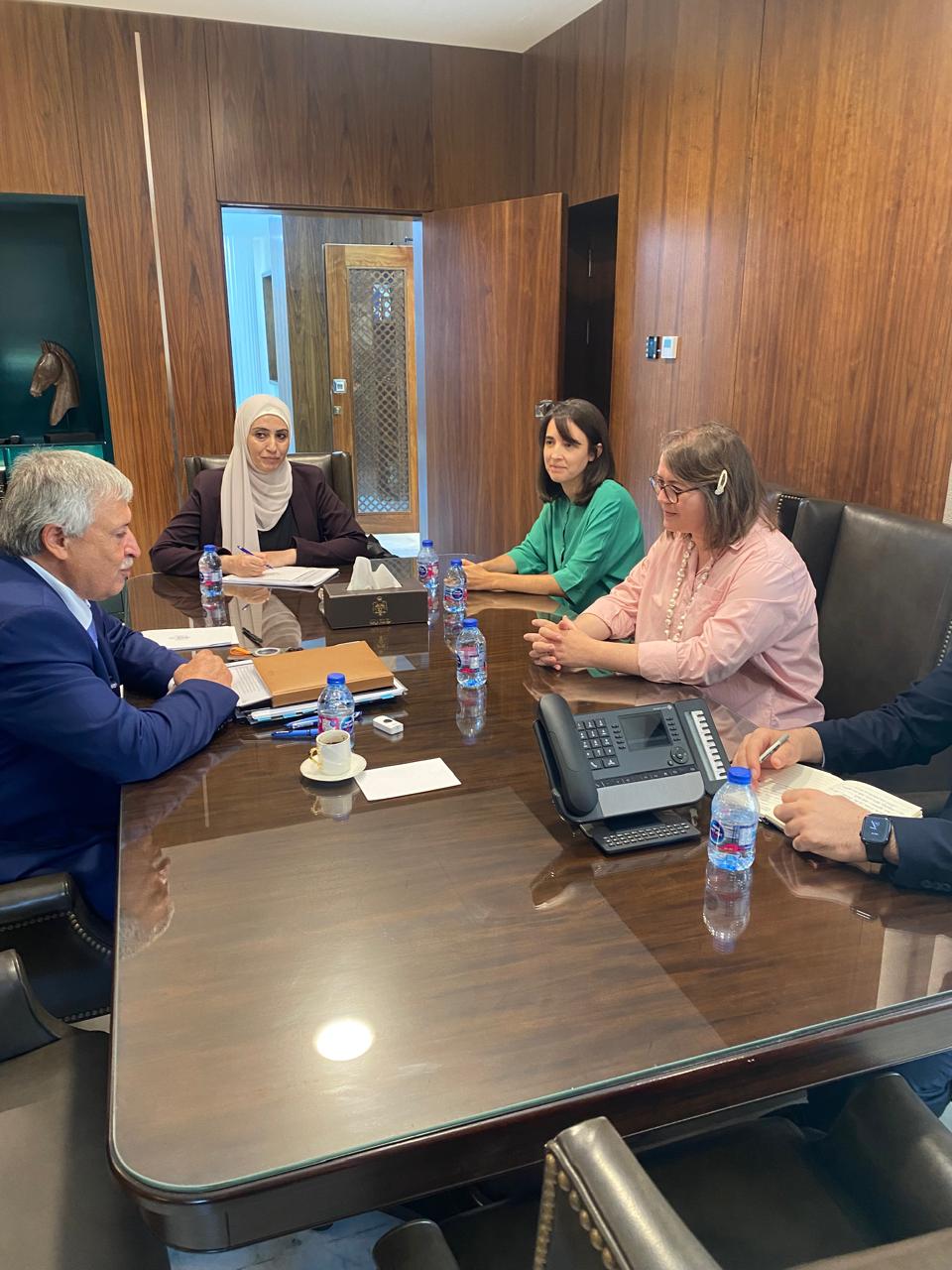 القطامين يبحث مع القائم بأعمال السفارة البريطانية سبل التعاون في قطاع النقل