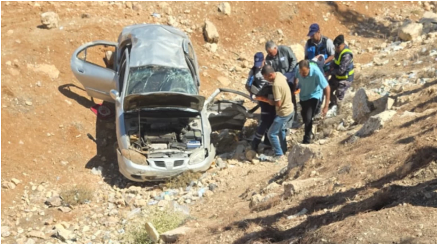 11 إصابة بحادث تصادم بين 8 مركبات على طريق إربد – عمان