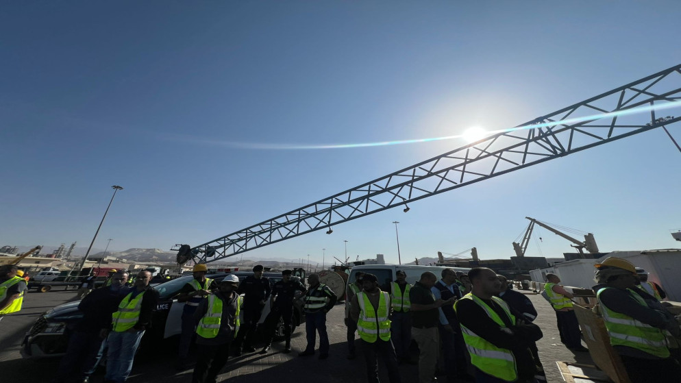 وفاة عامل إثر سقوط رافعة في ميناء العقبة