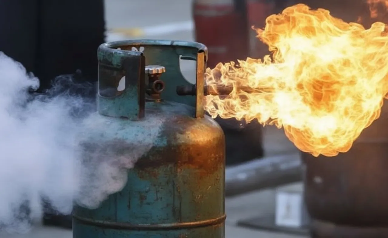 4 إصابات بانفجار غاز داخل محل معجنات في إربد