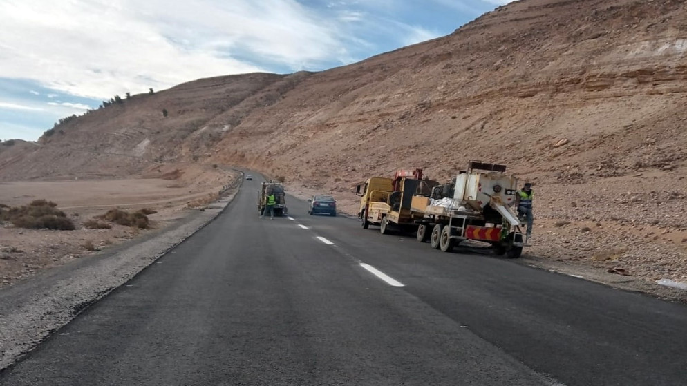 "الأشغال" تستكمل إنجاز مقاطع الطريق الملوكي بين الطفيلة والكرك