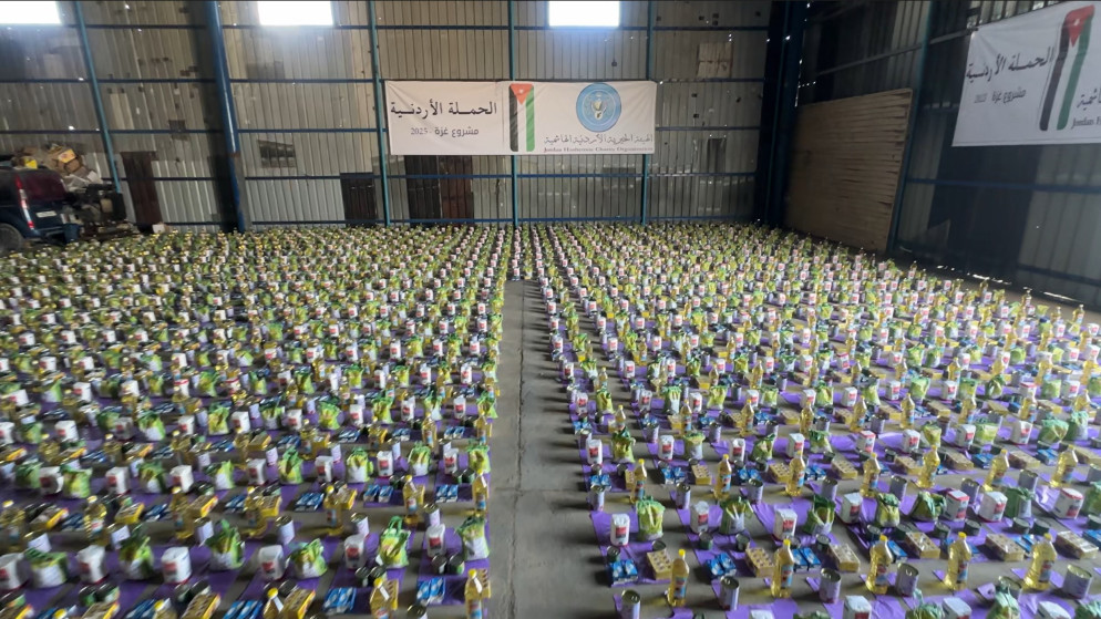 الحملة الأردنية توزع أكثر من 1000 طرد غذائي في قطاع غزة