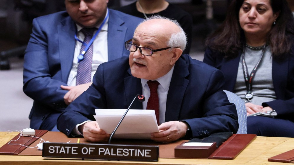 مندوب فلسطين يطالب الأمم المتحدة بالتحرك لوقف العدوان على غزة