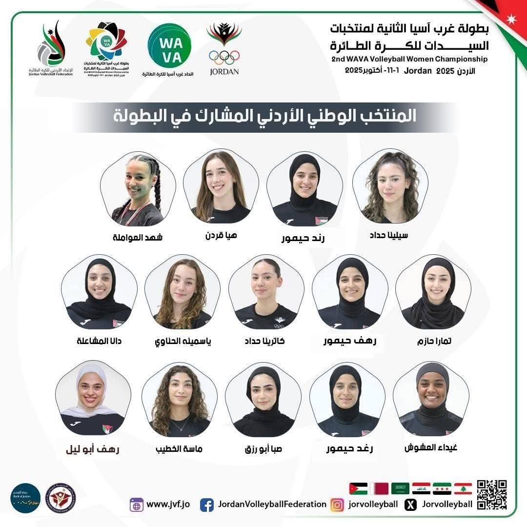 بدء بطولة غرب آسيا للسيدات لكرة الطائرة في عمان غدا 