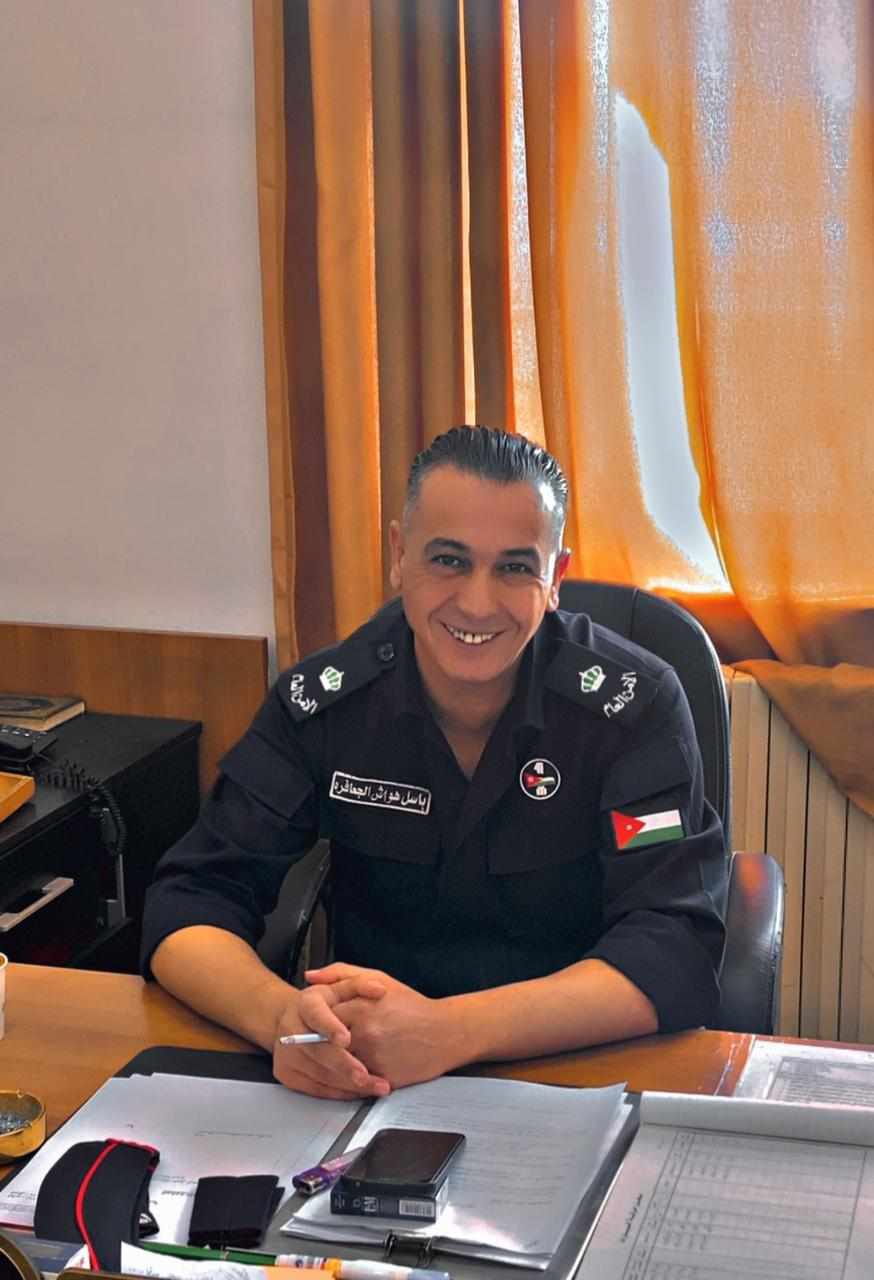  باسل هواش الجعافره  ..  مبارك الترفيع إلى رتبة رائد
