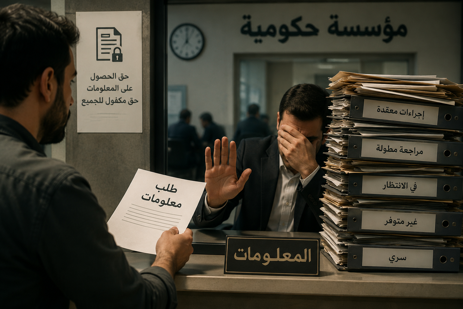 مدى التزام المؤسسات الحكومية بحق الحصول على المعلومات والرد على طلبات المواطنين