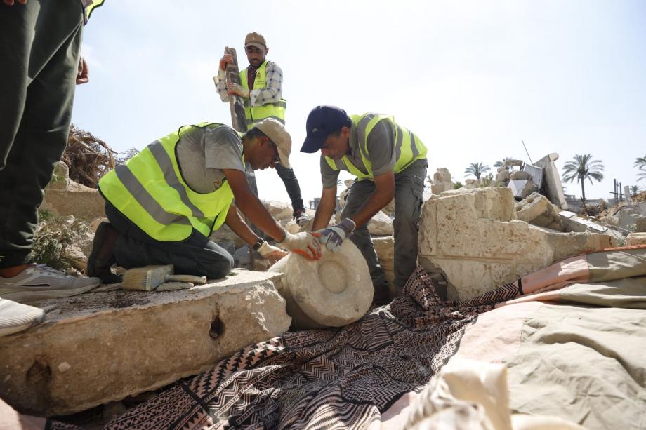 "مياسم" ..  مبادرات حثيثة لإنقاذ التراث الفلسطيني من تحت الركام 