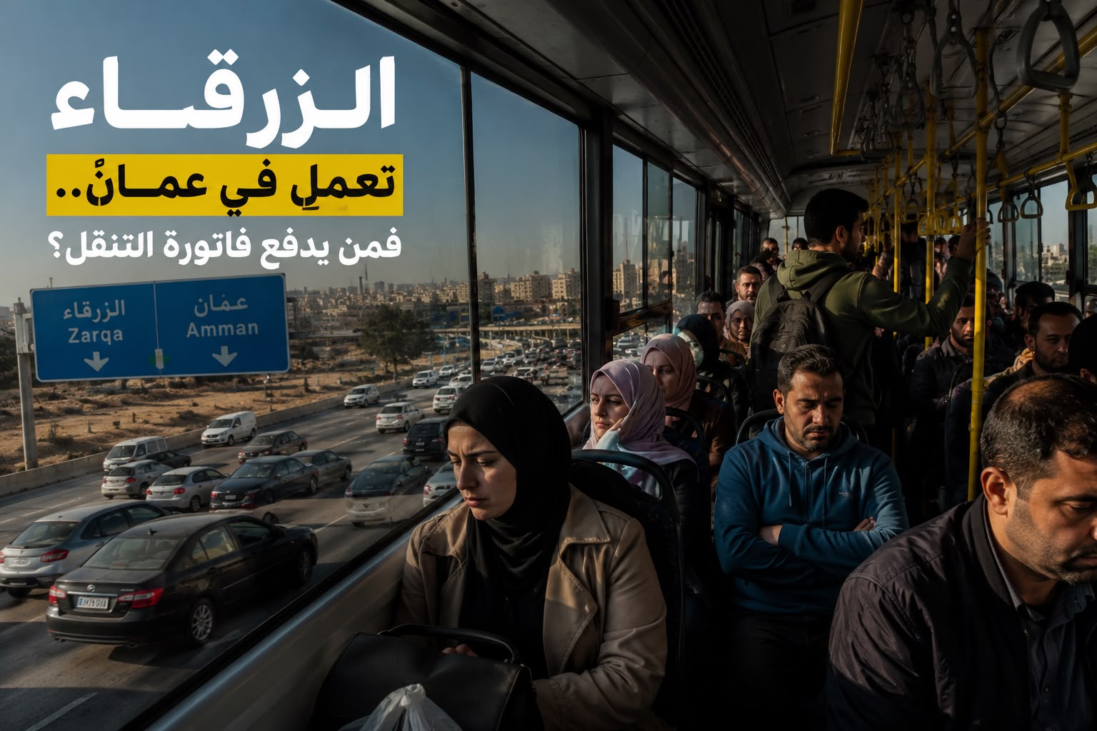 الزرقاء تعمل في عمّان ..  فمن يدفع فاتورة التنقل؟