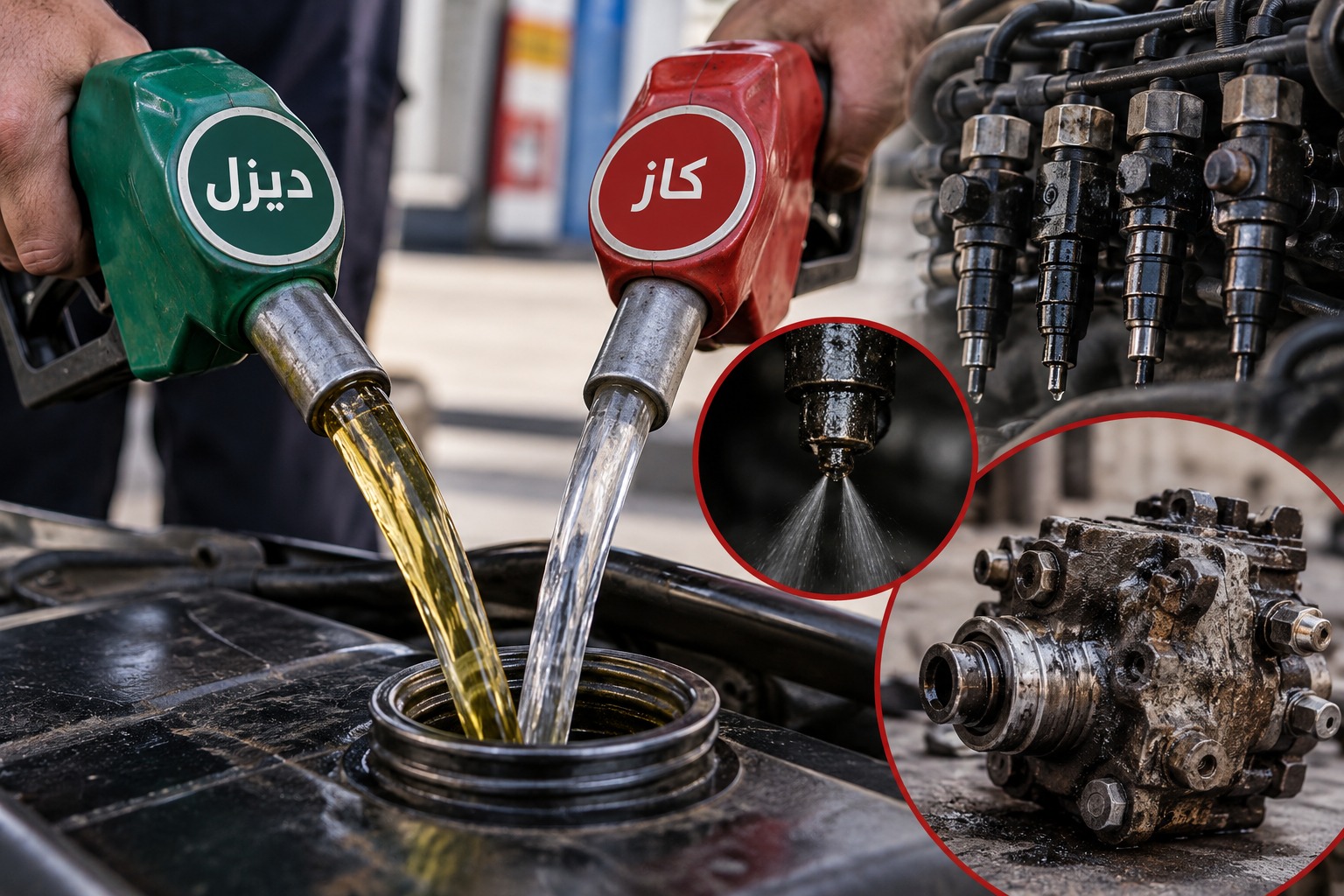 هل يؤثر خلط الكاز بالديزل على محركات السيارات؟ وما أسباب لجوء المواطنين إليه؟