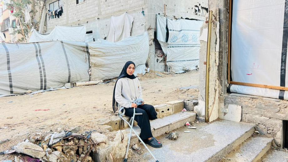 رزان خيرة ..  عدّاءة كانت تركض نحو الأولمبياد فانتهت إلى قائمة مبتوري غزة  