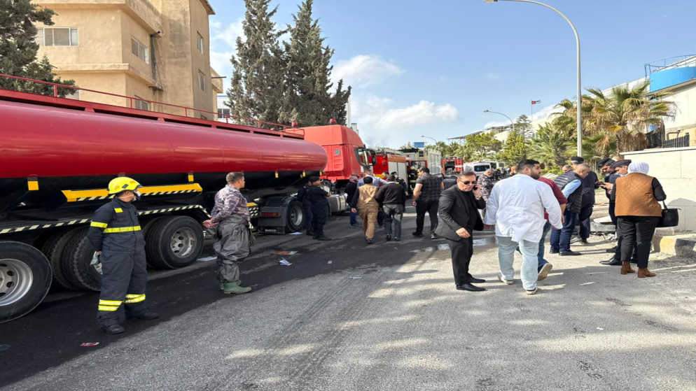 إصابات جراء حريق في مدينة الحسن الصناعية في الرمثا