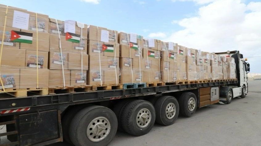 الخيرية الهاشمية: 3 آلاف شاحنة مساعدات جاهزة لدخول غزة فور رفع القيود