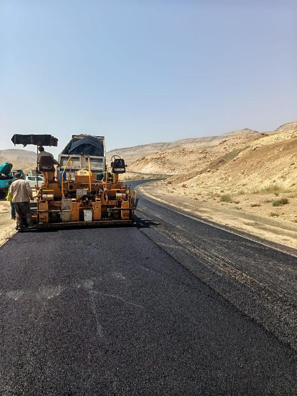 %56 نسبة الإنجاز في مشروع إعادة تأهيل طريق الطفيلة - الكرك