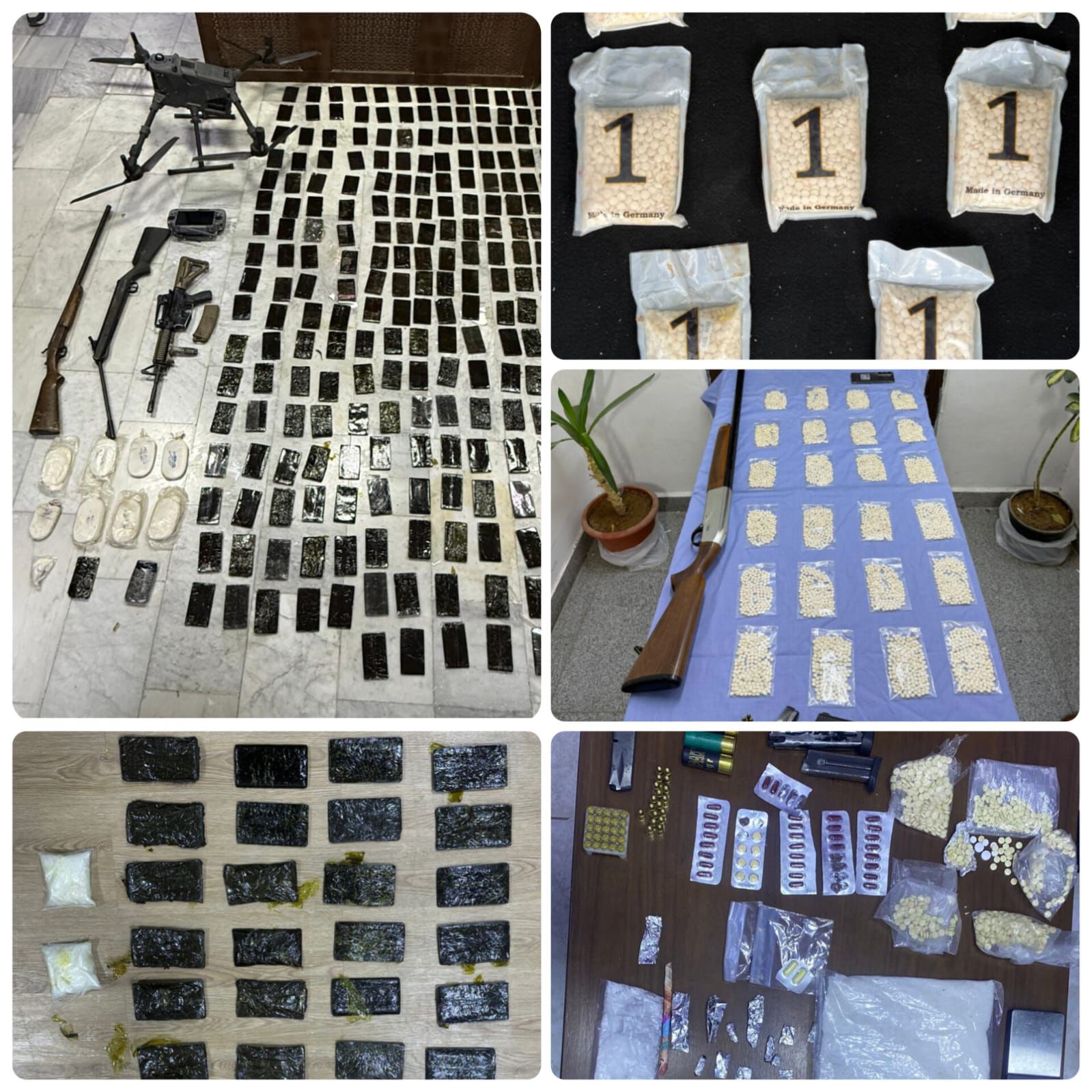 الأمن العام: القبض على عصابة إقليمية لتهريب المخدرات مكونة من 5 أشخاص