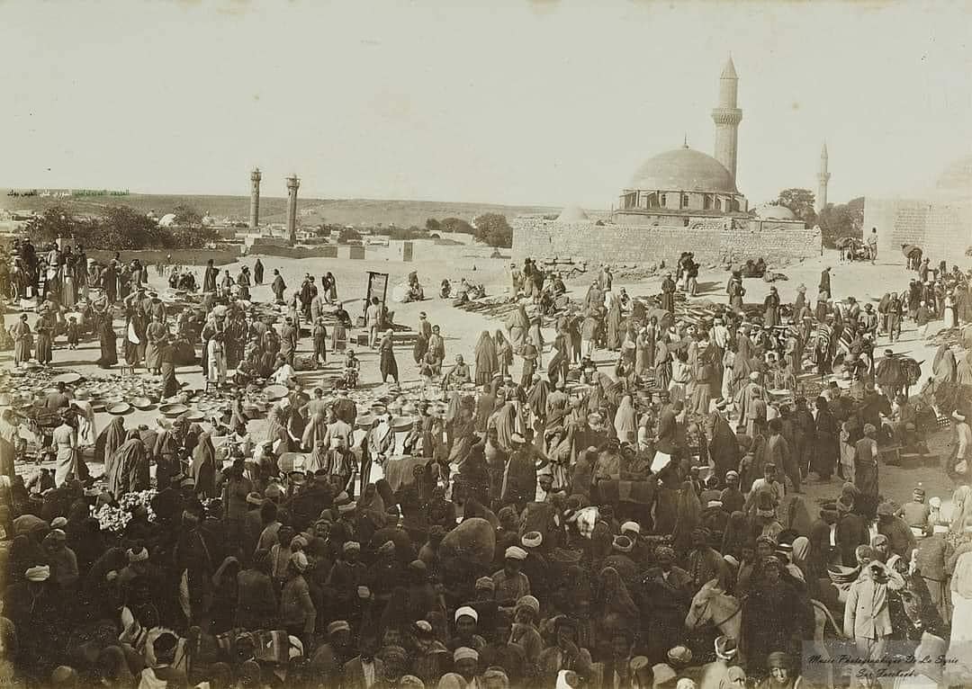 سوق الجمعة في حلب عام 1899