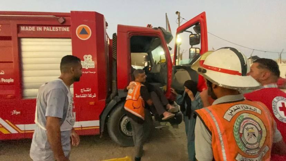 توقف جميع مركبات الدفاع المدني عن العمل في محافظتي غزة والشمال